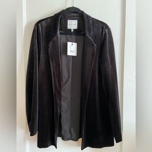 Gibson Latimer Open Velvet Blazer - Black / Size Medium